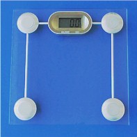 Siltec GS-1 glass digital bathroom scale