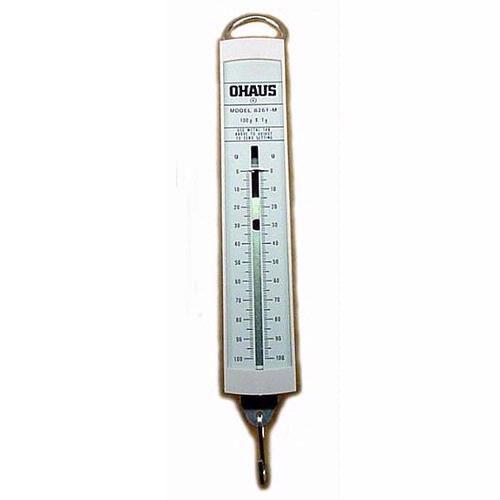 Ohaus 8261-MO Pull-Type Metric Spring Scale,100g x 1g
