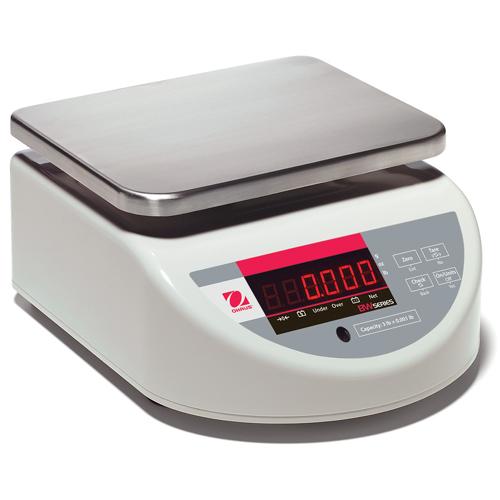 Ohaus BW1.5TUS Washdown Compact Bench Scale Legal for Trade, 3 lb x 0.001 lb