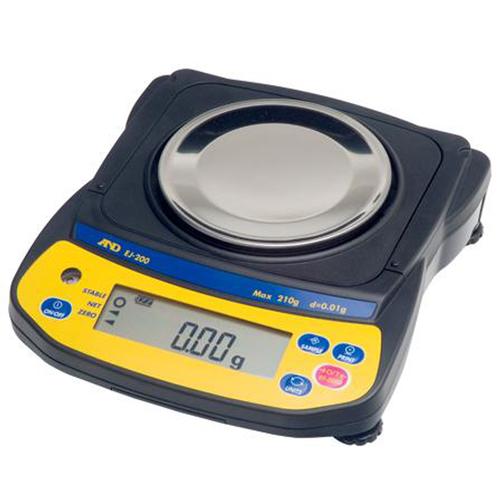 AND Weighing EJ-120 NEWTON SERIES Compact Balances, 120g x 0.01g