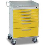 Detecto WC333369YEL WHISPER Isolation Medical Cart 6 Drawers Detecto WC333369YEL WHISP