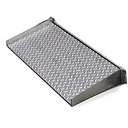 Rice Lake 78018 Roughdeck BDP 35.25 x 12 Stainless Steel Treaded Hinged Ramp for Portability Kit
