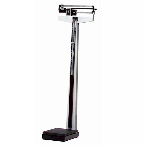 Health O Meter 402KLCW Mechanical Beam Physicians Scale Fixed Poise Bar, Height Rod and Counterweights - 490 x 1/4 lb