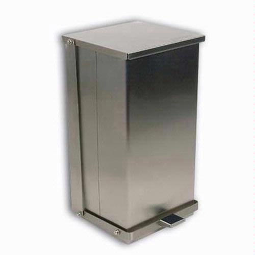 Detecto C-100 Stainless Steel Step-On Can Waste Receptacle 100 Quart (25 Gallon) Capacity
