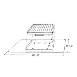 Fairbanks 21100 Counter Insert for Ultegra Bench Scales 