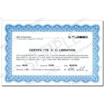 Mark-10 NIST Certifcate of Calibration with data for Series 2 or for Series 3 gauges (ordered with a new gauge)