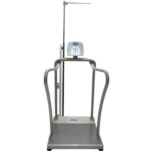 Health O Meter 2101KLHR-BT Digital Handrail Scale with Height Rod  and Built-in Pelstar Wireless Technology 1000 lb x 0.2 lb