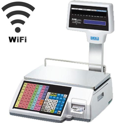 CAS CL5500R-30(W) Wireless Pole Legal for Trade Label Printing Scale 15 x 0.005 lbs and 30 x 0.01 lbs