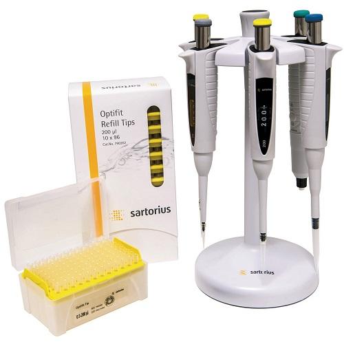 Sartorius LH-728672 Proline Plus Mechanical Pipette Multipack Starter Kit - 0.5 – 10  ul / 2 – 20 ul / 20 – 200 ul / 100 – 1,000 ul