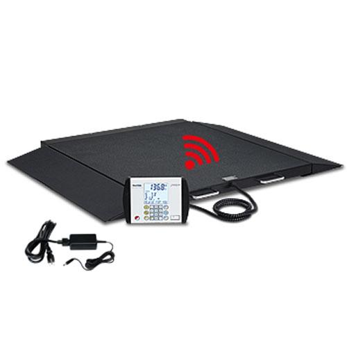 Detecto 6500-C-AC Portable Wheelchair Scale 32 in x 36 in with WiFi / Bluetooth and AC Adapter - 1000 lb x 0.2 lb