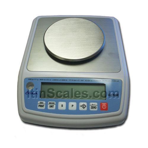 Aczet Scales CZ1202N, legal For Trade Precision Jewelry Balance, 1200 x 0.01 g - Open Box