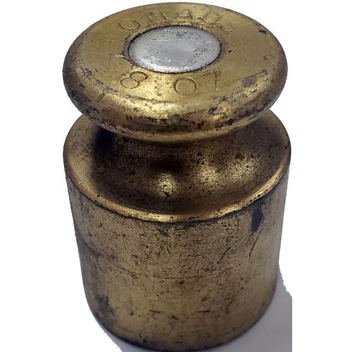 Ohaus General Purpose Brass (Slightly Used) Individual Cylinder Calibration Weight - 8oz