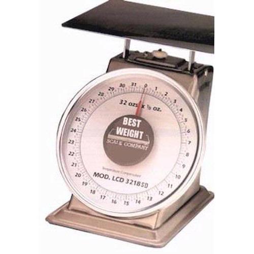 Best Weight B-2-STN Stainless Steel Spring Scale, 32 oz x 1/8 oz
