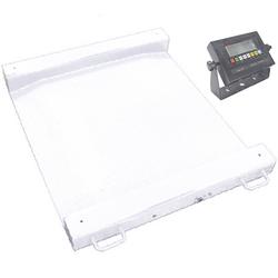 LP Scale LP7622MAL-3030-2500 Legal for Trade Aluminum 2.5 x 2.5 Ft  LCD Portable Drum Scale 2500 x 0.5 lb
