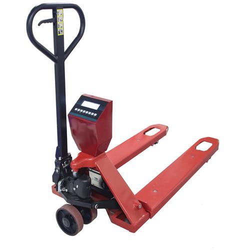 LP Scale LP7625-4827-2500 Mild Steel 48 x 27 inch LCD Pallet Jack Scale with Build-in Printer  2500 x 0.5 lb