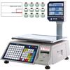 Vision DLP-300-8010 Legal for Trade Price Computing Scale with Column and 1 case of LST-8010 Lables  30 x 0.01 lb and 60 x 0.02 lb