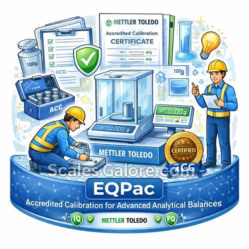 Mettler Toledo B99504130127 on-site installation EQPac Balance with Accredited ACC for Advanced MX Analytical Balances
